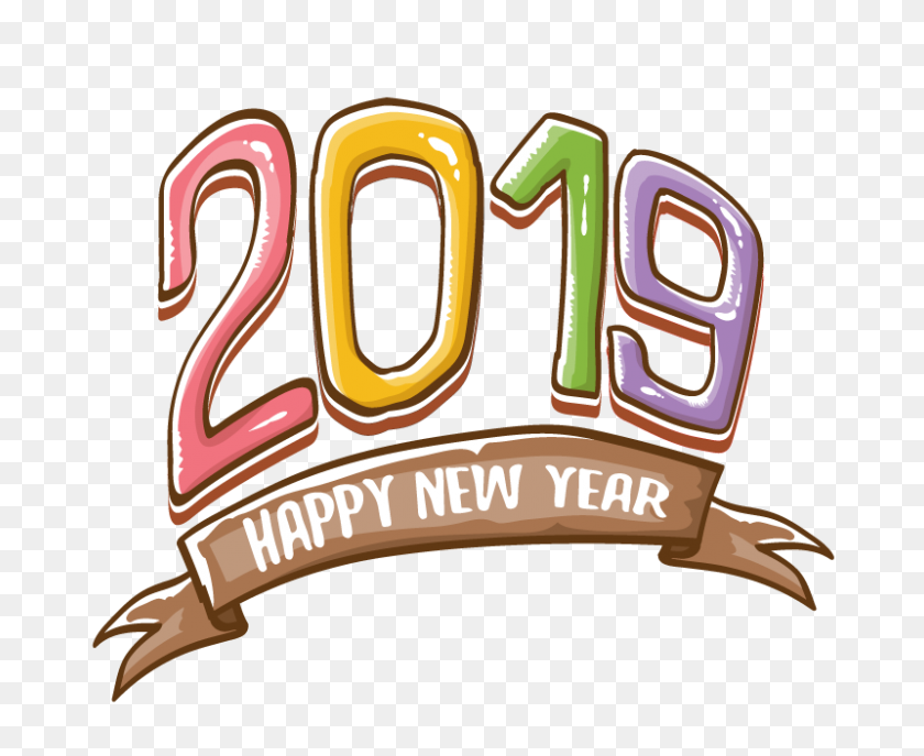 Happy New Year Vector бесплатная векторная графика скачать - Free Happy New Year 2018 Clipart