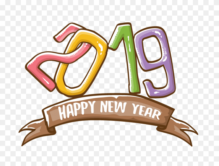 Happy New Year Vector бесплатная векторная графика скачать - Free Happy New Year 2018 Clipart