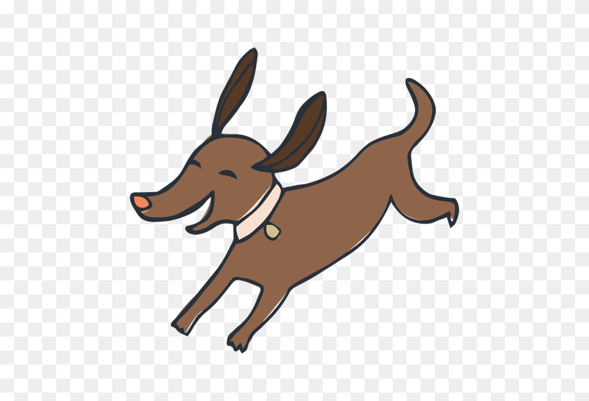 512x512 Happy Pet Dog Cartoon - Perro PNG