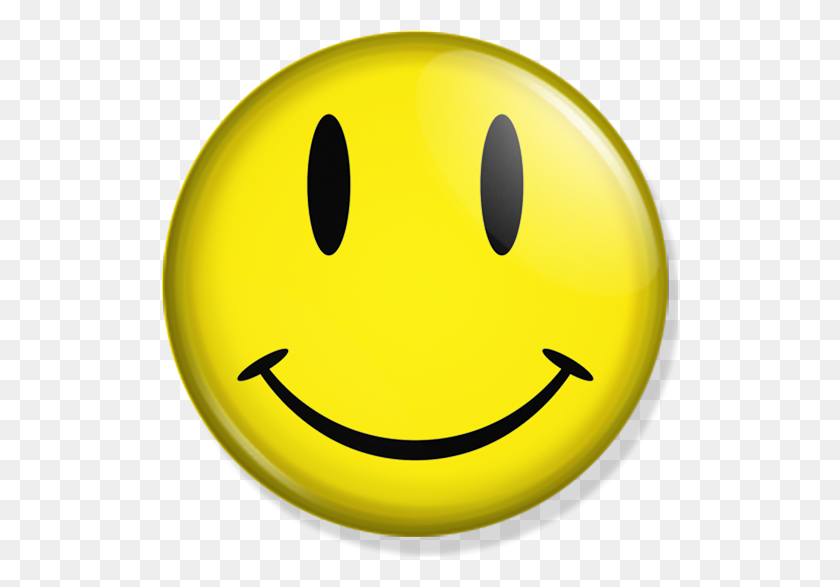 516x527 Happy Smiley, Face Png - Smiley Face PNG