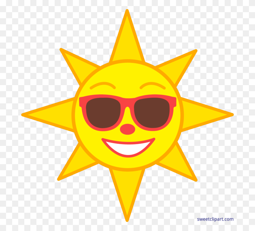 700x700 Счастливое Солнце Картинки - Солнечное Затмение Клипарт