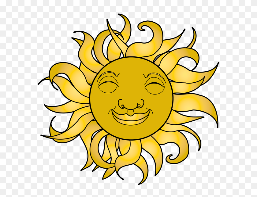 600x586 Happy Sun Clip Art - Sunshine Border Clipart