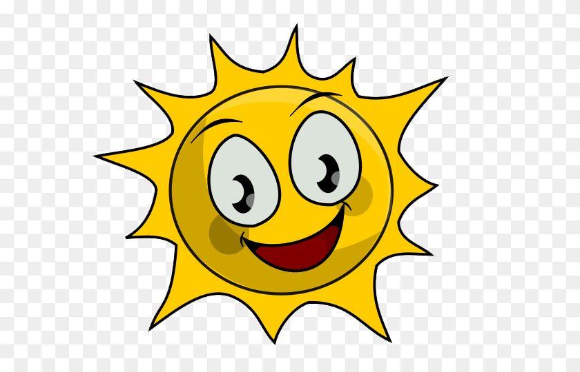 640x480 Happy Sun Clip Art - Happy Sun Clipart
