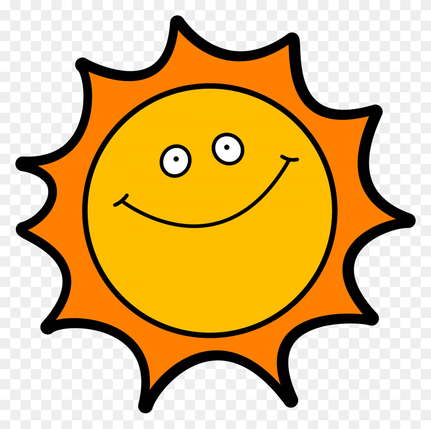 2142x2135 Счастливое Солнце Клипарт - Мультфильм Солнце Png