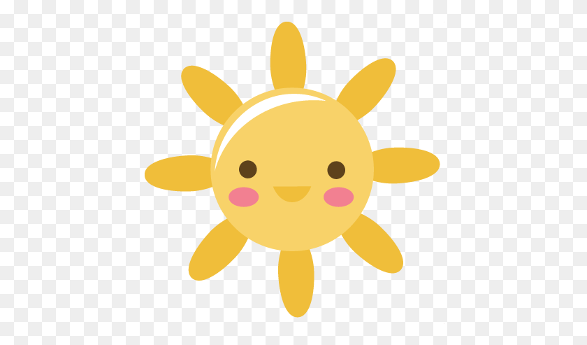 432x433 Happy Sun Scrapbook Title Sun For Clipart - Sun Clipart PNG