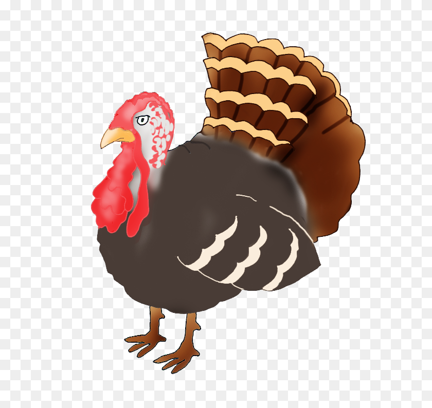 656x734 Happy Thanksgiving Clipart - Roast Turkey Clipart