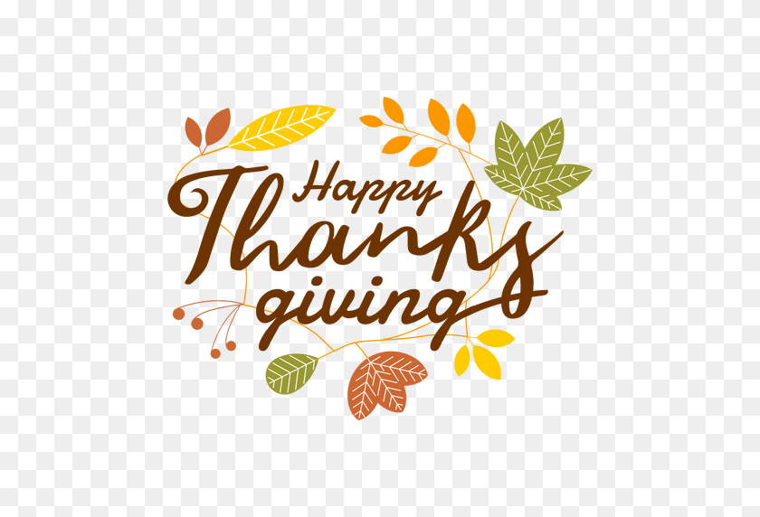 512x512 Happy Thanksgiving Logo - Thanksgiving PNG