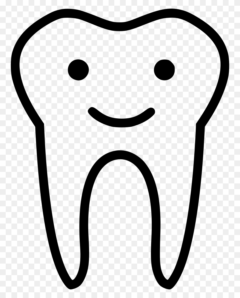 766x980 Happy Tooth Png Icon Free Download - Happy Tooth Clipart