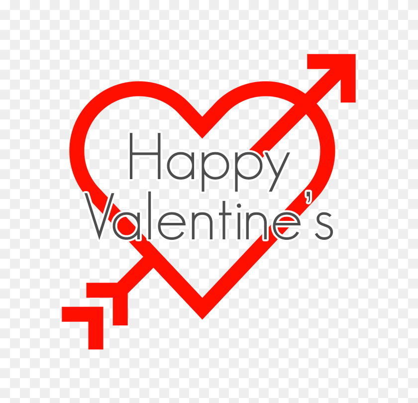 750x750 Happy Valentine's Arrow In Heart Transparent Png - Heart Arrow PNG