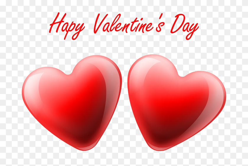 8000x5187 Happy Valentine's Day Hearts Transparent Png Clip Art Image - Valentine Clip Art