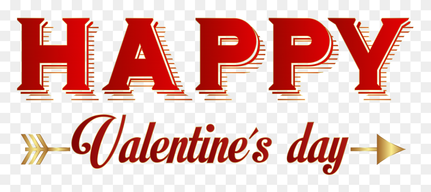 8000x3228 Happy Valentine's Day Png Clip Art - Valentines Day PNG