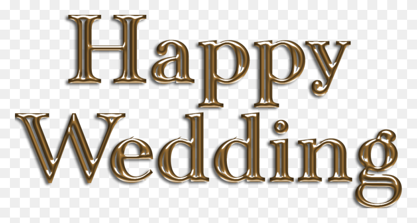 977x491 Happy Wedding Png - Wedding PNG