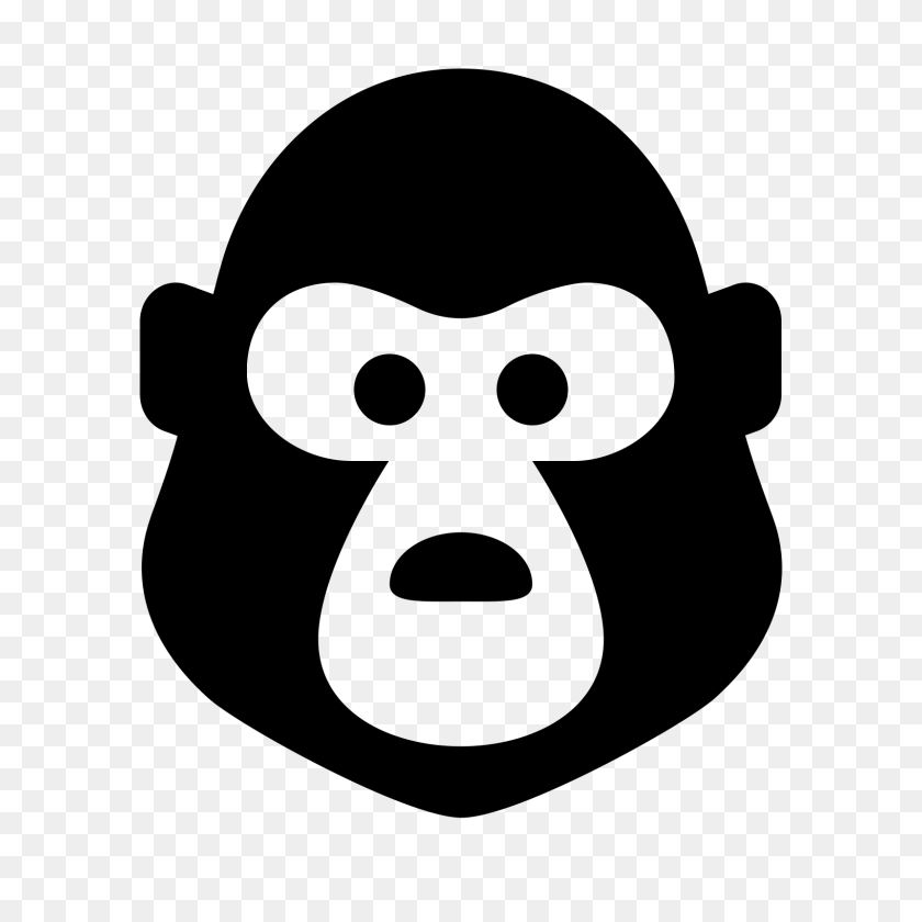 1600x1600 Harambe The Gorilla Icon - Gorilla Clipart PNG
