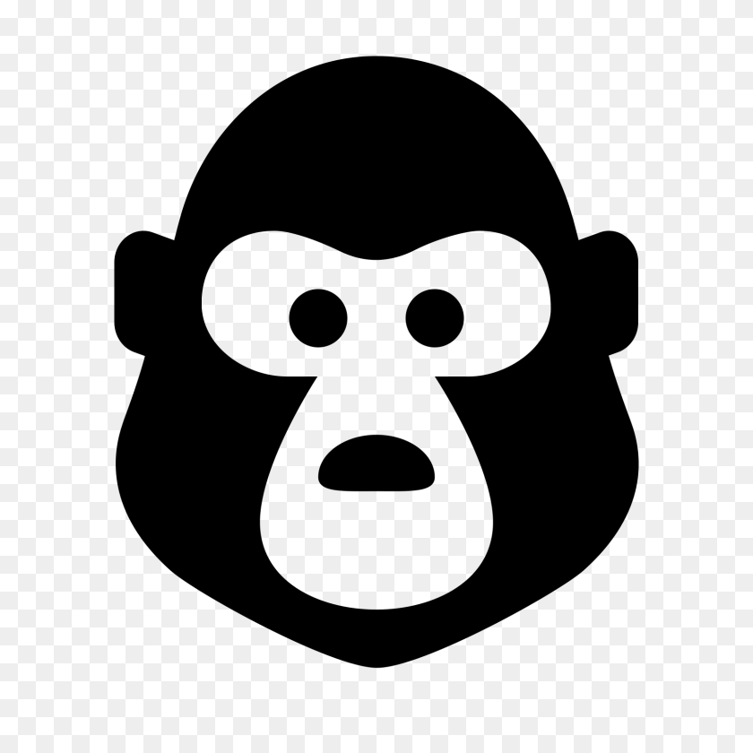 1600x1600 Harambe El Gorila Icono - Gorila Clipart Png