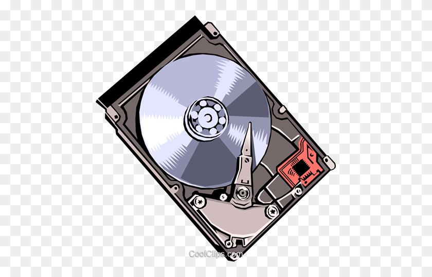467x480 Hard Disk Royalty Free Vector Clip Art Illustration - Disk Clipart