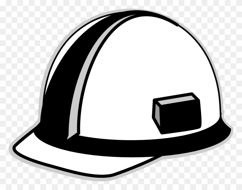 1331x1024 Hard Hat Clips Group With Items - Vacuum Clipart Black And White