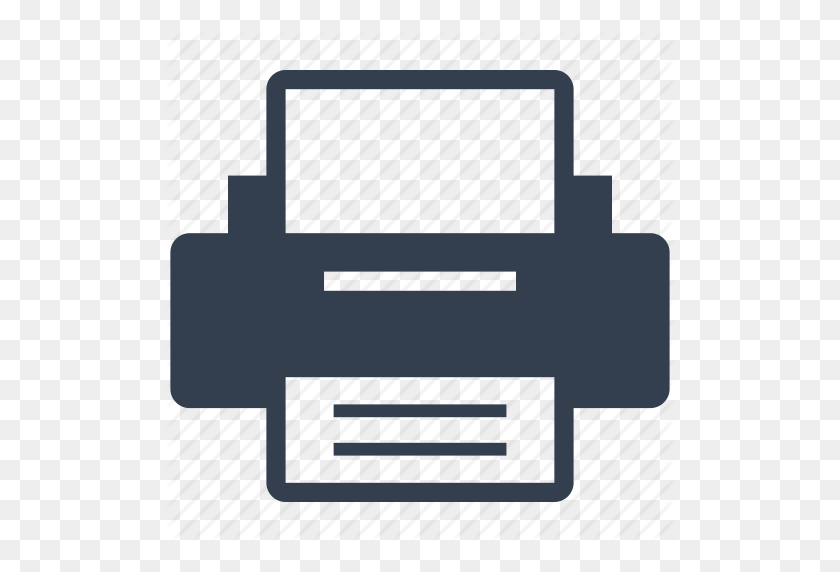 512x512 Hardware, Page, Peripheral, Print, Printer Icon - Print Icon PNG