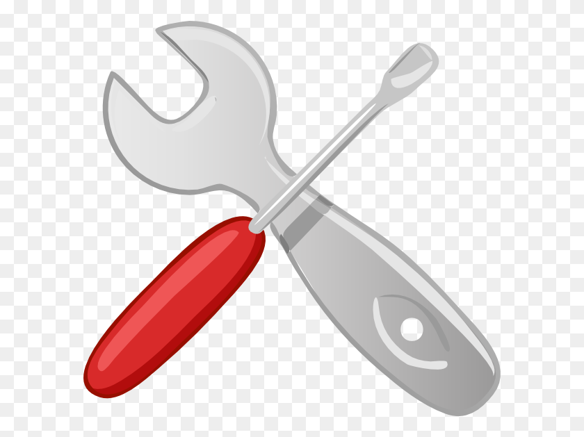 600x569 Hardware Tools Workshop Screwdriver Wrench Png, Clip Art - Chisel Clipart