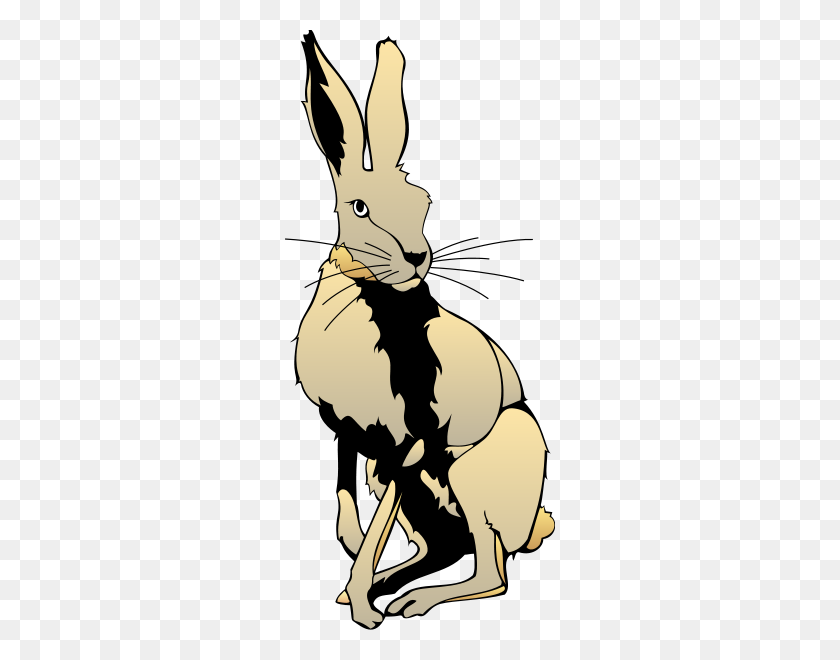 270x600 Hare Png Clip Arts For Web - Hare Clipart