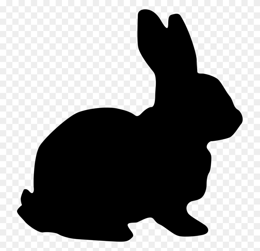 729x750 Hare Rabbit Easter Bunny Silhouette Drawing - Sunrise Clipart Free
