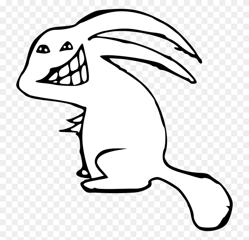 730x750 Hare Rabbit Line Art Carnivores Animal - Rabbit Running Clipart