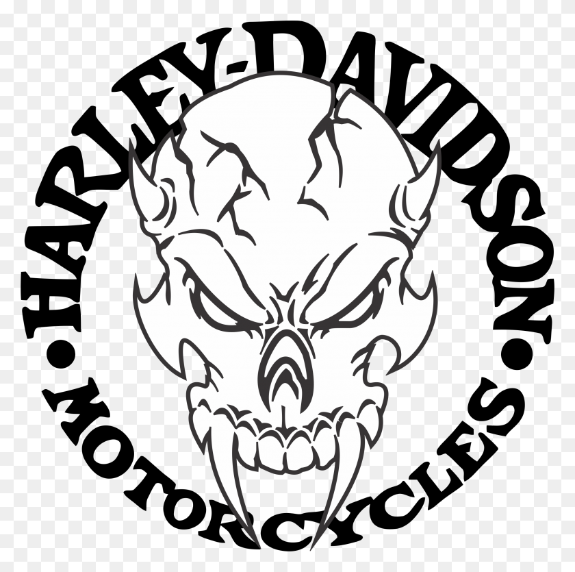 2420x2407 Harley Decals Airbrush Gas Tank Stencils - Motorcycle Clipart Black And White