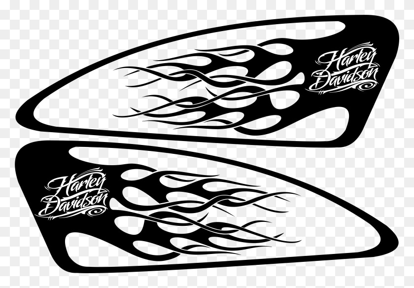 3761x2527 Harley Decals Airbrush Gas Tank Stencils Vinyl Harley Decals - Motorcycle Clipart Harley