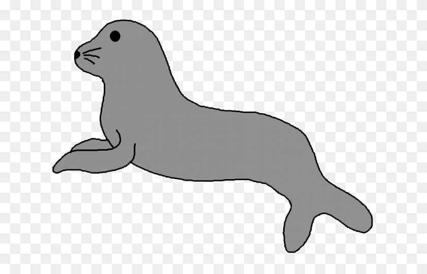 640x480 Harp Seal Clipart Animals That Swim - Centaur Clipart