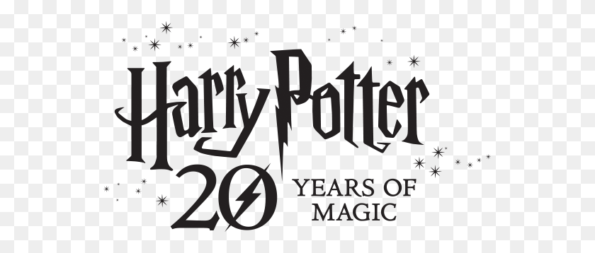 547x298 Harry Potter Anniversary Party The Bookworm Of Edwards - Harry Potter Logo PNG