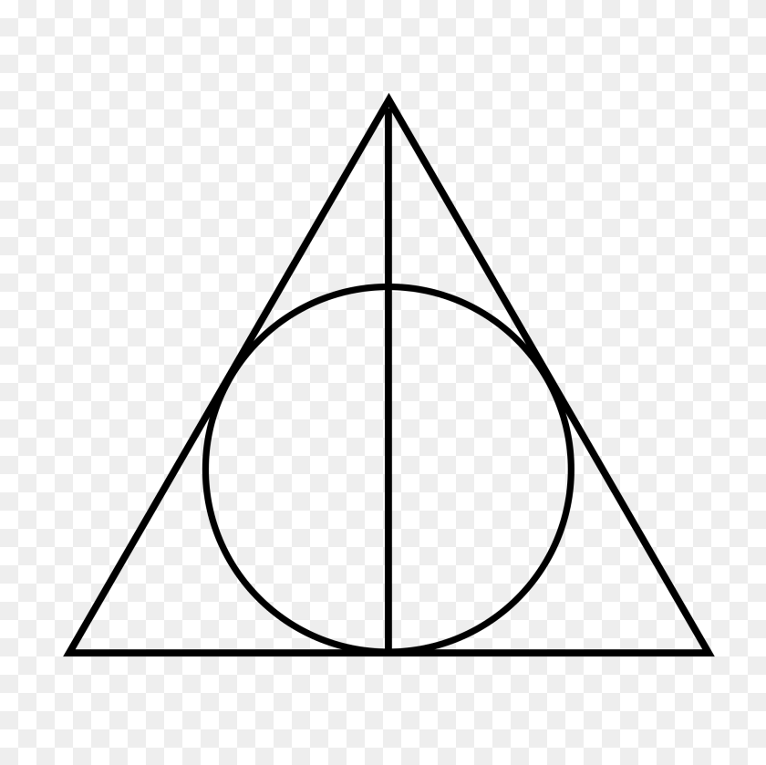 2000x2000 Harry Potter Brueder Symbol - Harry Potter Logo PNG