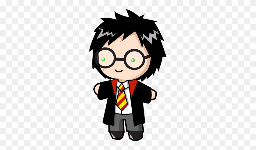 253x433 Harry Potter Cartoon Clipart Free Clipart - Harry Potter PNG