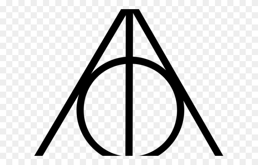 640x480 Эмблема Гарри Поттера - Гарри Поттер Клипарт Черно-Белое