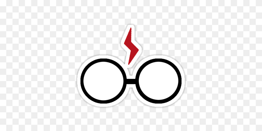 375x360 Pegatinas Adhesivas Para Gafas Y Cicatrices De Harry Potter - Clipart De Gafas Y Cicatrices De Harry Potter