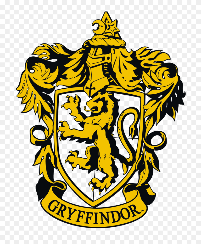 855x1049 Harry Potter Gryffindor Crest Men's Long Sleeve T Shirt - Harry Potter Clip Art