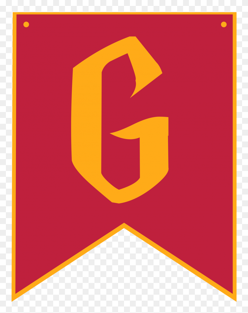 2431x3125 Harry Potter House Banners Free Printable - Gryffindor PNG