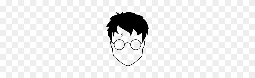 200x200 Harry Potter Icons Noun Project - Harry Potter Glasses And Scar Clipart
