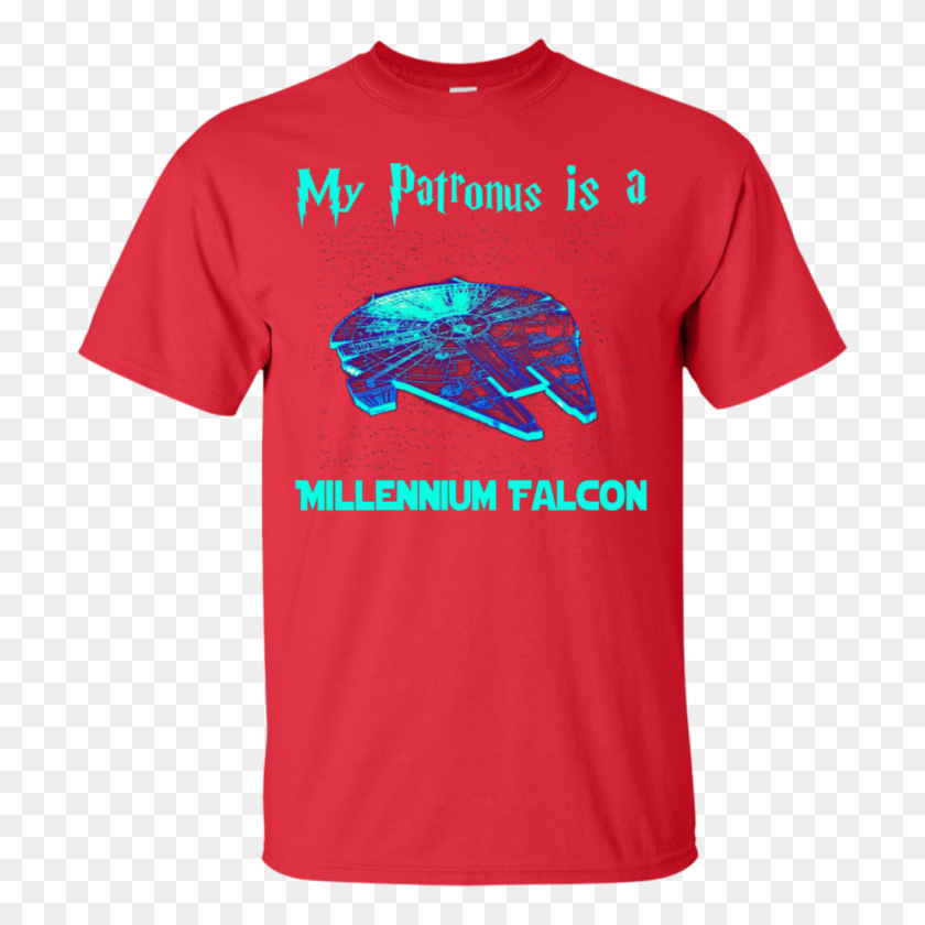 1024x1024 Harry Potter Star Wars Shirts My Patronus Is A Millennium Falcon - Millennium Falcon PNG