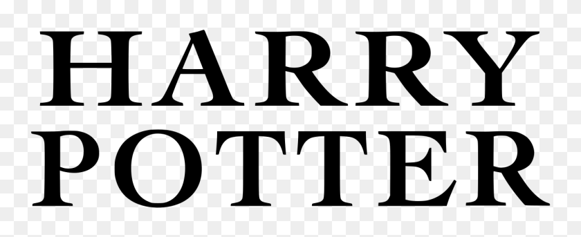 1280x465 Harry Potter Wordmark - Harry Potter Clipart Black And White