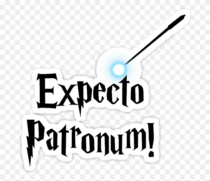 694x666 Harrypotter Expectopatronum Wand Varinha Harry Potter - Harry Potter Wand Clipart