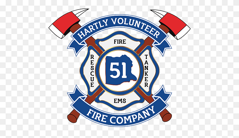 500x427 Hartly Volunteer Fire Company - Logotipo Del Departamento De Bomberos De Imágenes Prediseñadas