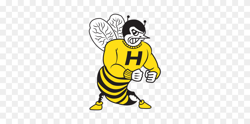277x358 Harvard High School - Hornet Mascot Clipart