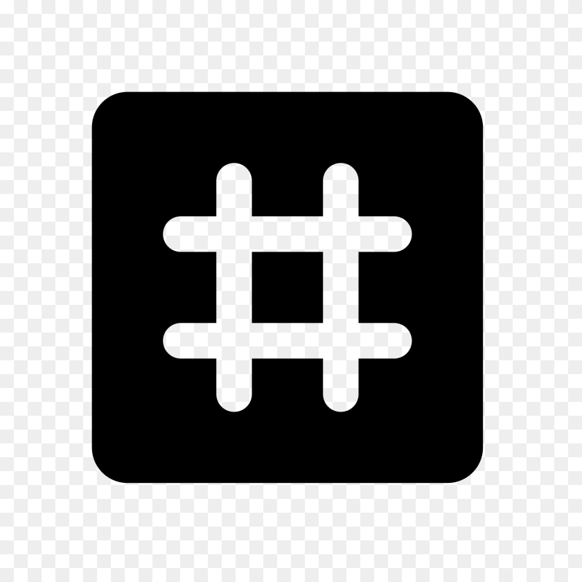 1600x1600 Hashtag Key Icon - Hashtag PNG
