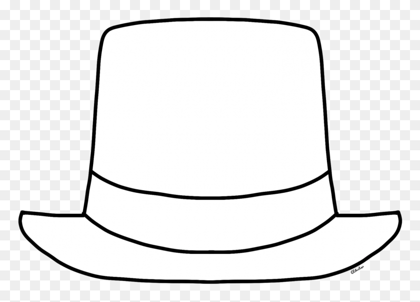 1520x1060 Шляпа Черно-Белая Шляпа Картинки Бесплатный Клипарт - Карандаши Клипарт Черный И Белый