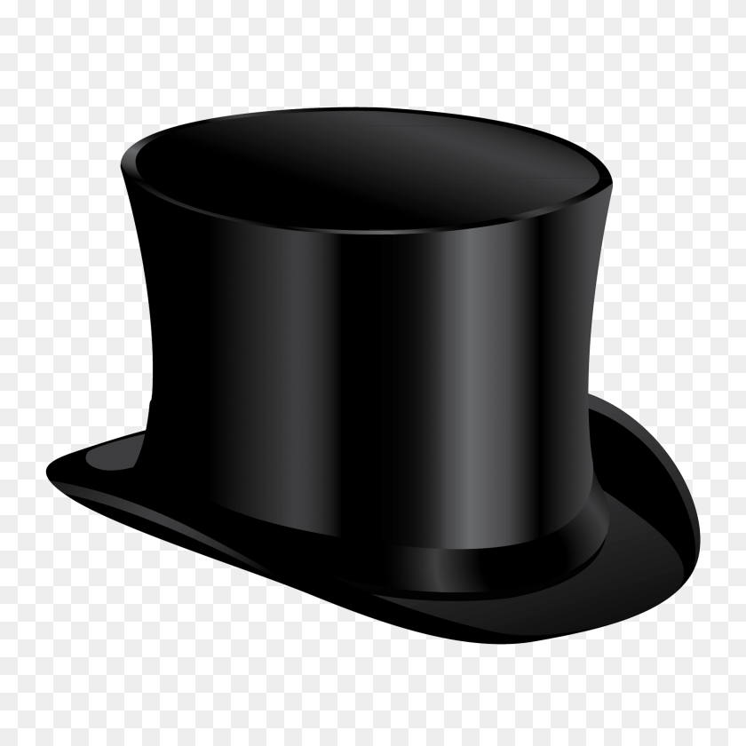 1879x1879 Hat Black, Clip Art - Top Hat Clipart Black And White