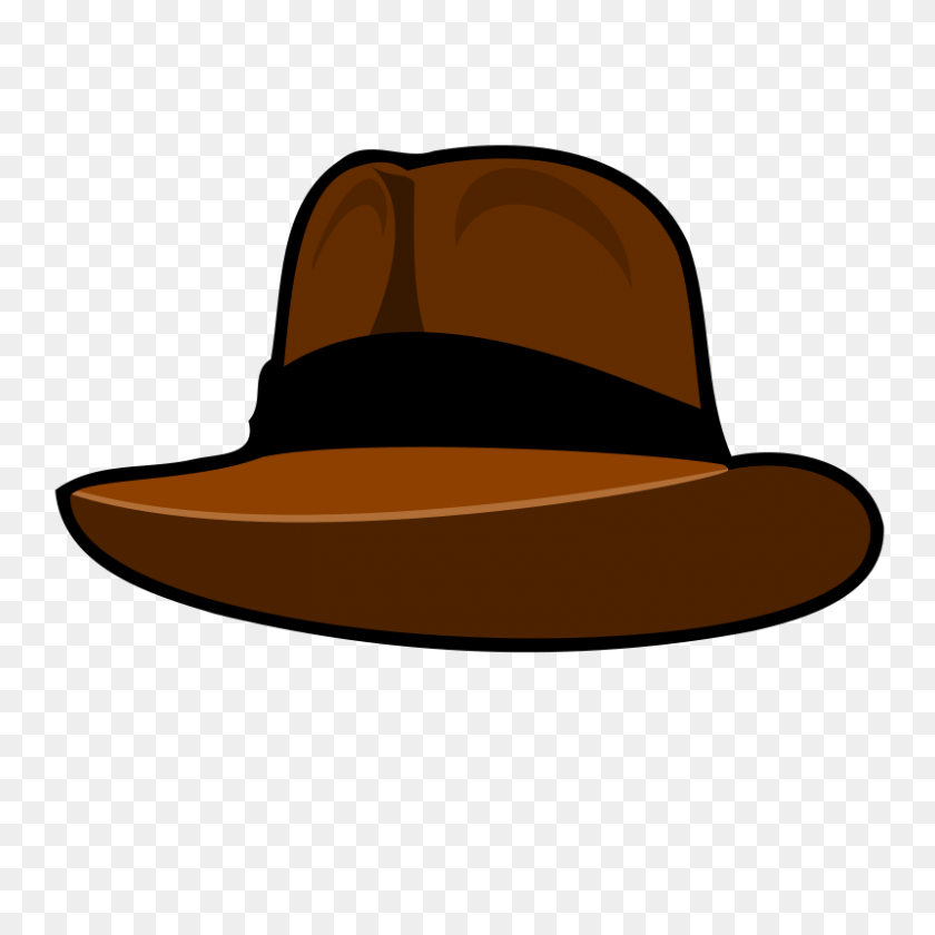 800x800 Hat Fedora Clip Art - Cowboy Hat Clipart