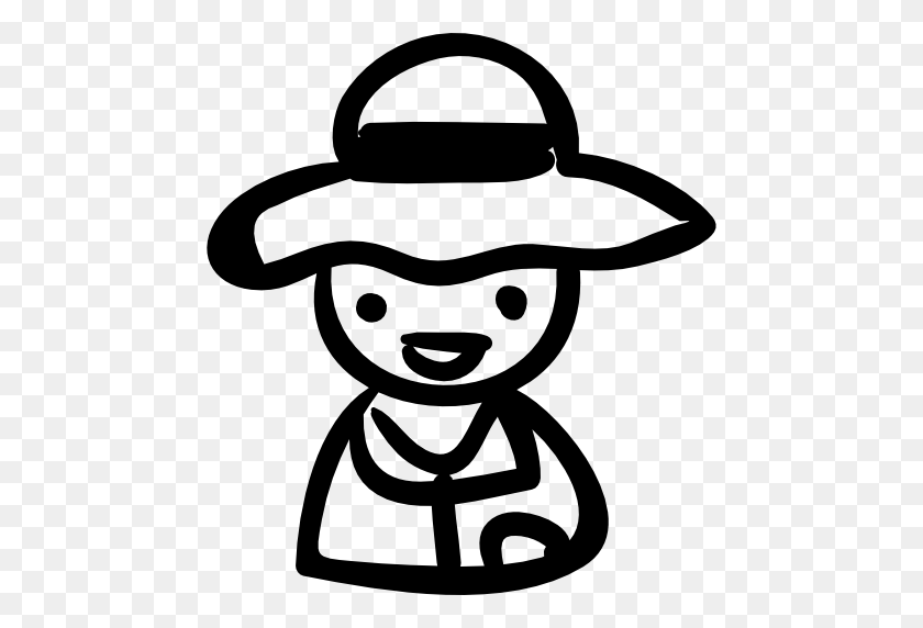 512x512 Hat, Male, Handmade, People, Happy, Person, Outlined, Man, Outline - Happy Person PNG