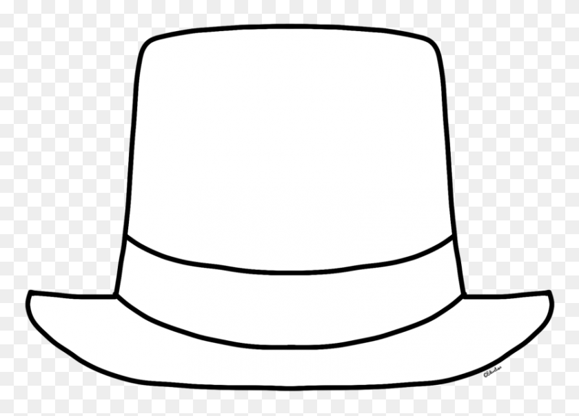 830x579 Hat Outline Clip Art - Chef Hat Clipart Free