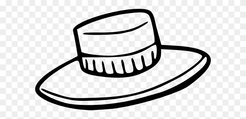 600x346 Hat Outline Clip Art Free Vector - Tooth Outline Clipart