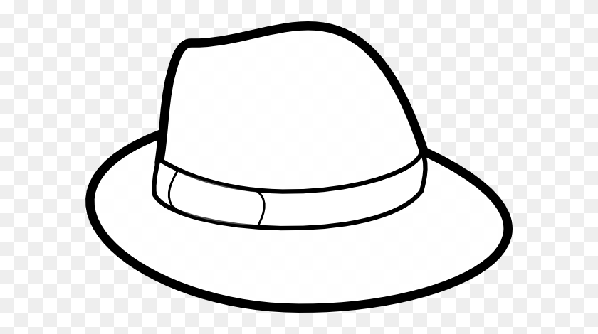 600x410 Hat Outline Clip Art Vector - Cowboy Hat Clipart