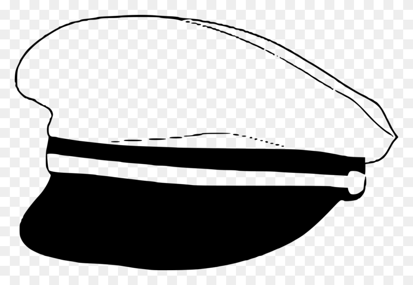 1126x750 Шляпа Морского Капитана Треугольник - Морской Клипарт Черный И Белый